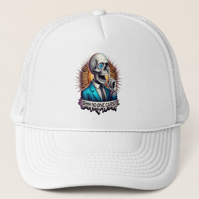 Casquette SHHH... Personne Ne S'Intéresse Aux Skeletons Dapp (Devant)