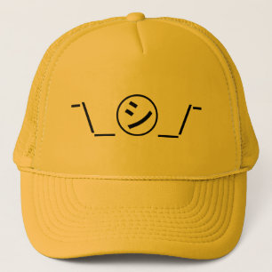 Casquette Shi Kana Shrug Emoticon -\_ ㋛_/+Japonais Kaomoji