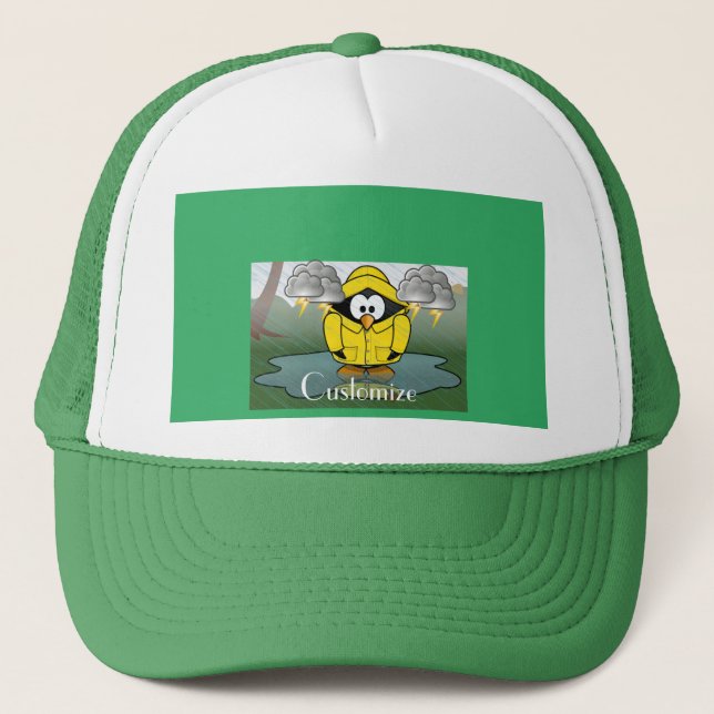 Casquette Shivering Rainy Day Penguin Thunder_Cove (Devant)