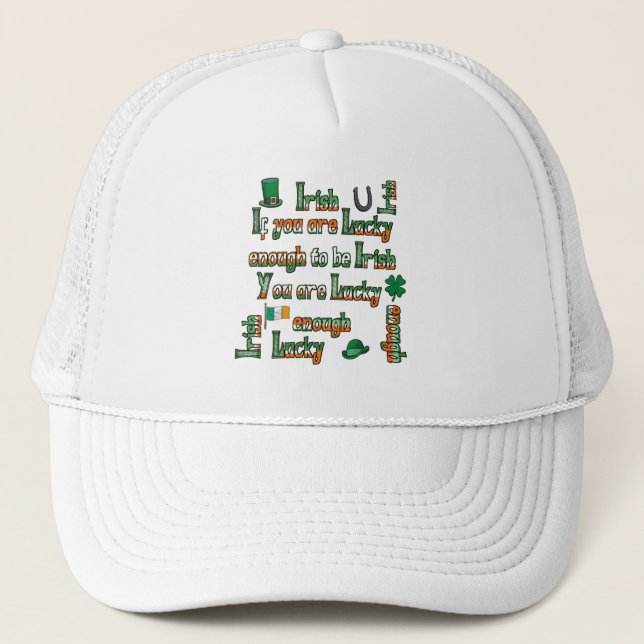 Casquette Si vous êtes assez chanceux pour être irlandais (Devant)