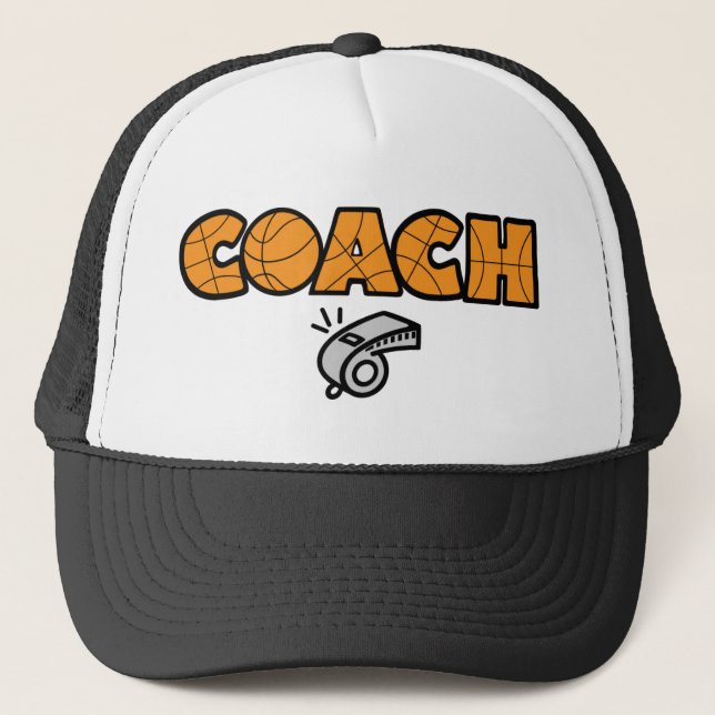 Casquette Sifflement d'entraîneur de football, orange (Devant)