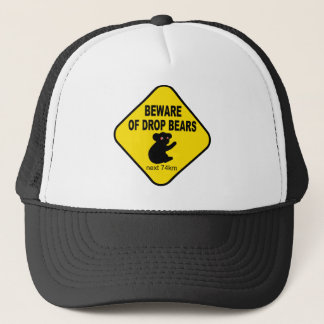 Casquette Signe australien drôle. Prenez garde des ours de