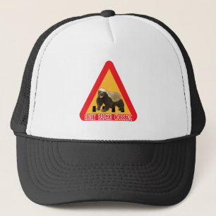 Casquette Signe de croisement de blaireau de miel
