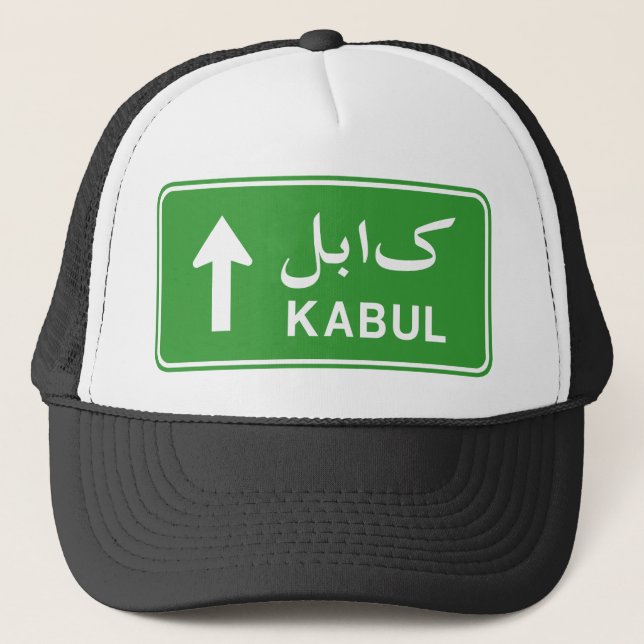 Casquette SIGNE DE LA ROUTE DE Kaboul EN Afghanistan (Devant)