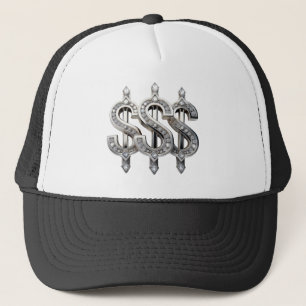 Casquette Signes Dollar Argent "Drippin" avec la glace
