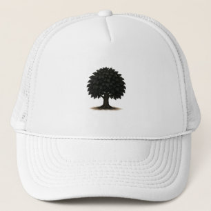 Casquette Silhouette d'Arbre Noir – Chapeau de Nat