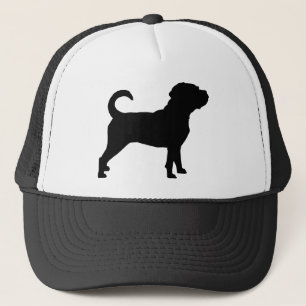 Casquette Silhouette de chien de Puggle