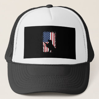 Casquette Silhouette de drapeau américain de golden