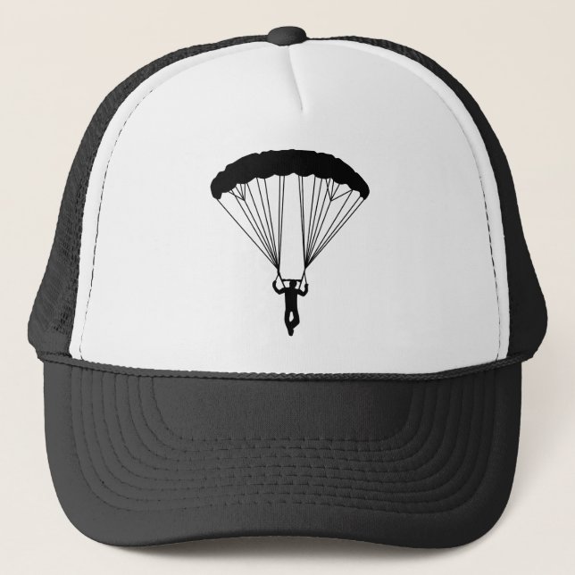 Casquette silhouette de parachutiste (Devant)