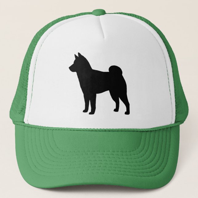 Casquette Silhouette de Shiba Inu (Devant)