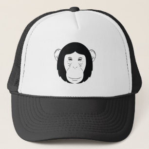 Casquette Silhouette de visage de chimpanzé