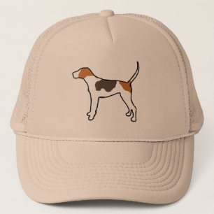 Casquette silhouette treeing de couleur de coonhound de