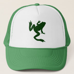 Casquette Silhouette vert foncé de grenouille