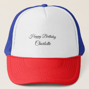 Casquette SIMPLE MINIMAL.CUTIE AJOUTER NOM BÉBÉ joyeux anniv