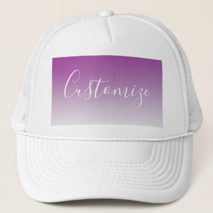 Casquette Simple moderne minimaliste violet Ombre dégradé