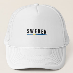 Casquette Simple Moderne Suède LETTRE suédoise Drapeau Souve