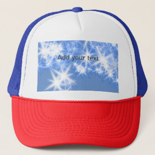 Casquette Simple paillettes bleues scintillantes étoiles ajo