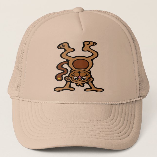 Casquette Singe mignon upside-down (Devant)