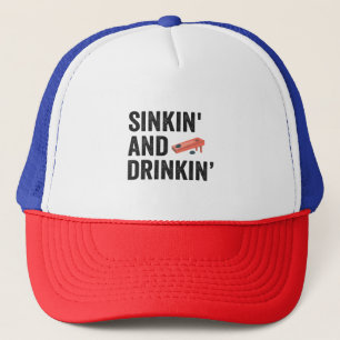 Casquette Sinkin et Drinkin Funny Cornhole Funny Cadeau drôl