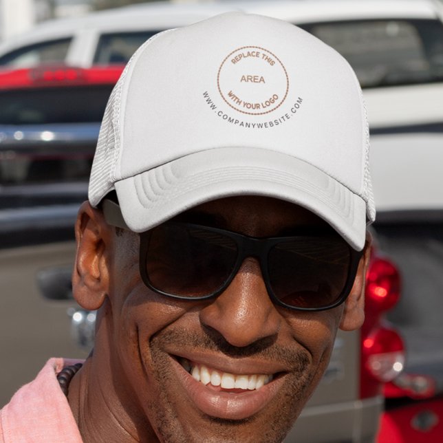 Casquette Site du logo de l'entreprise Promo d'affaires (Créateur téléchargé)