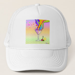CASQUETTE SIXTIES POP ART STYLE MARTINI