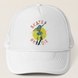 Casquette Skate ou die Skeleton Skateboarder