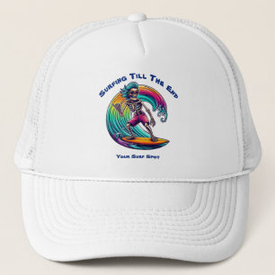 Casquette Skeleton Surfer En Vague