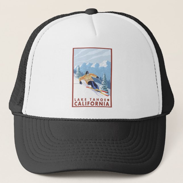 Casquette Ski de neige - Lake Tahoe, Californie (Devant)