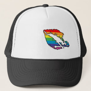 Casquette skullz et lèvres.