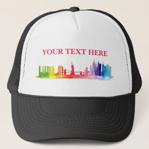 Casquette Skyline New York Rainbow NYC Colorful USA