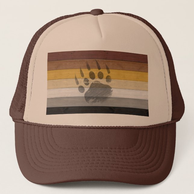 Casquette SlipperyJoe's artistique Ours Bois cadeaux gay Bea (Devant)