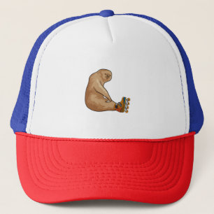 Casquette Sloth as Patinage en ligne avec Patins en ligne