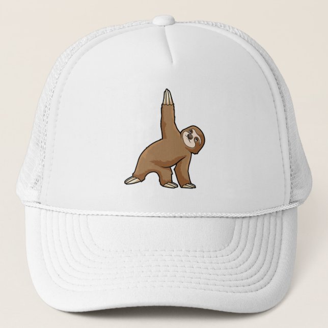Casquette Sloth au Yoga Stretching exercices Legs (Devant)
