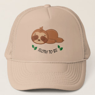 Casquette Sloth Drôle Citation Personnalisée Cachet