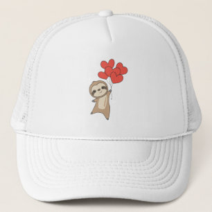 Casquette Sloth For Valentine's Day Cute Animals With Hearts