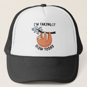 Casquette Sloth Je prends ça lentement aujourd'hui