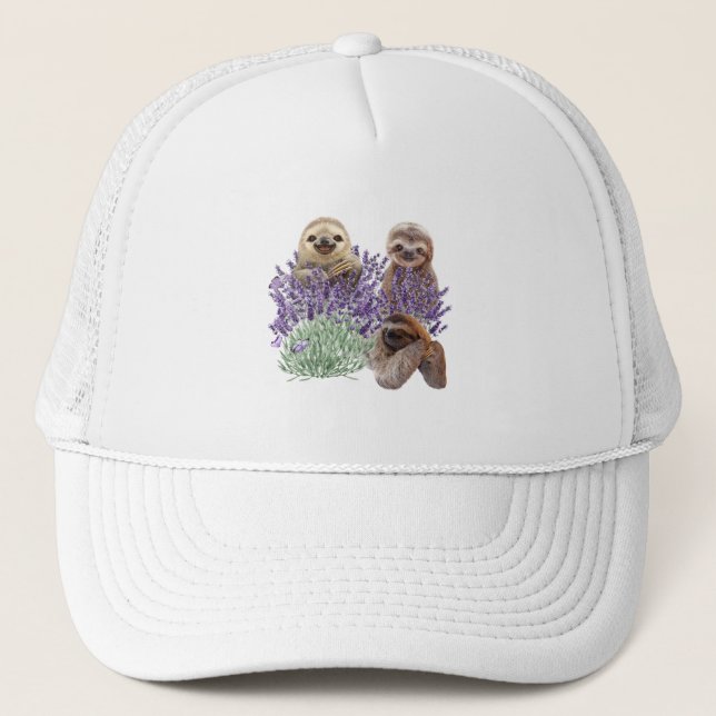Casquette Sloth Lavender Shirt Femme Sloth Cloth Mère (Devant)