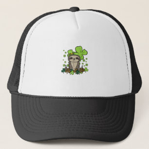 Casquette Sloth Shamrock Carreaux Leopard St Patricks Day Ho
