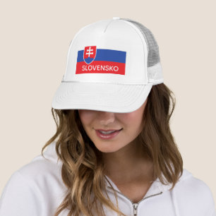 Casquette Slovaquie Drapeau Slovaque Emblème Europe