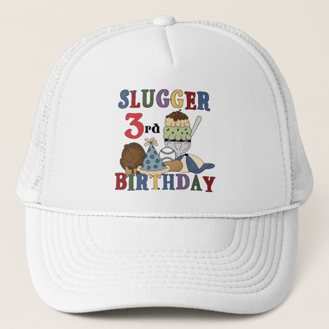 Casquette Slugger de baseball 3e chemises d'anniversaire (Devant)