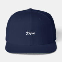 Casquette snapback KING Text Navy Color-Cap Trucke