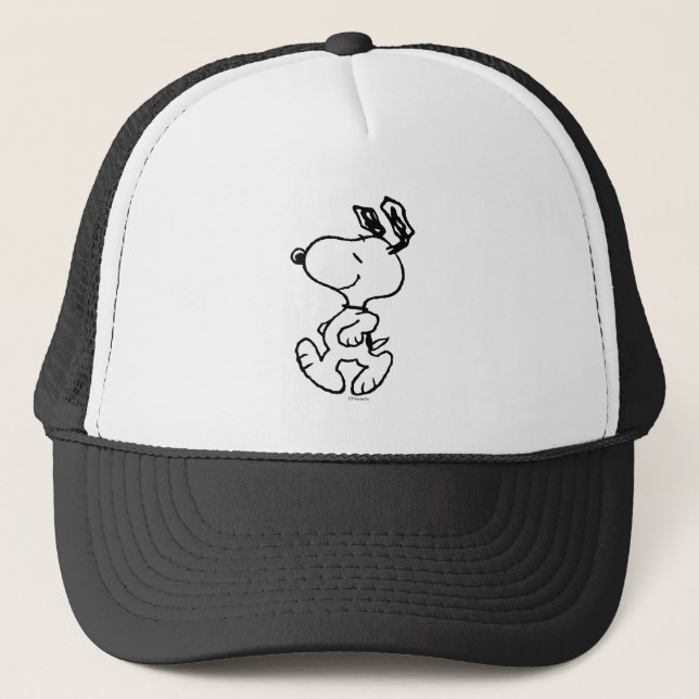 Casquette Snoopy So Sweet Flower Motif (Devant)