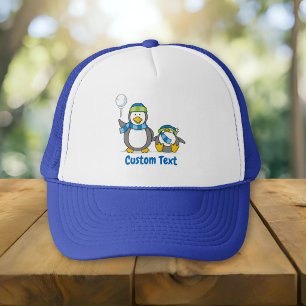 Casquette Snowballing penguins trucker hat