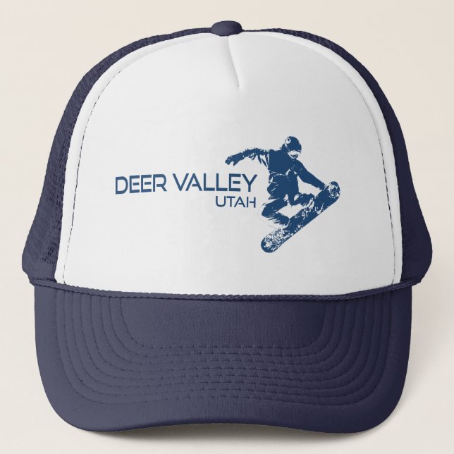 Casquette Snowboardeur de Deer Valley Utah (Devant)