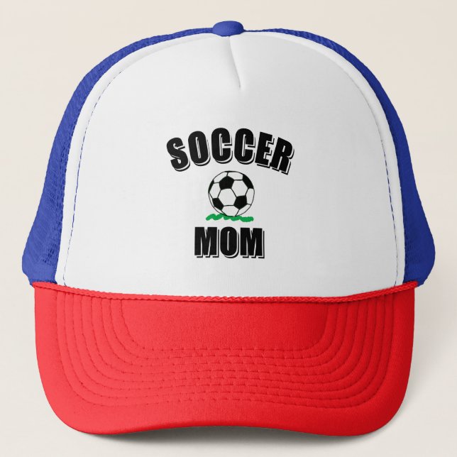 Casquette Soccer Maman Dessin Et Texte (Devant)