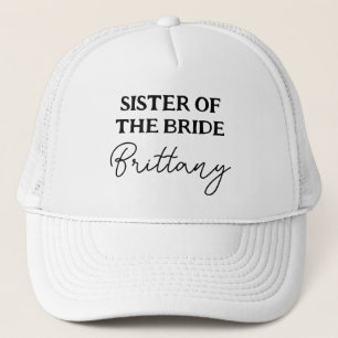 Casquette Soeur de la mariée Enterrement de vie de jeune fil