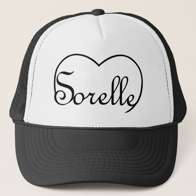 Casquette Soeurs italiennes Sorelle coeur (Devant)