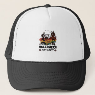 Casquette Soirée de chien d'Halloween Sorcières Chiens Citro