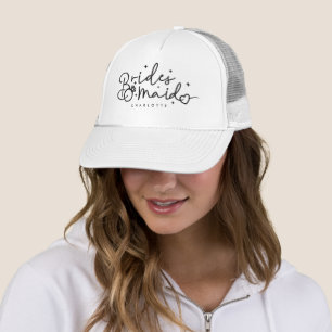 Casquette Soirée de mariage du script de la femme d'honneur