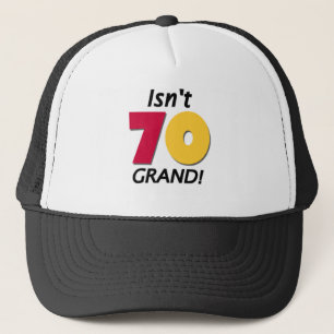Casquette Soixante-dixième anniversaire grand